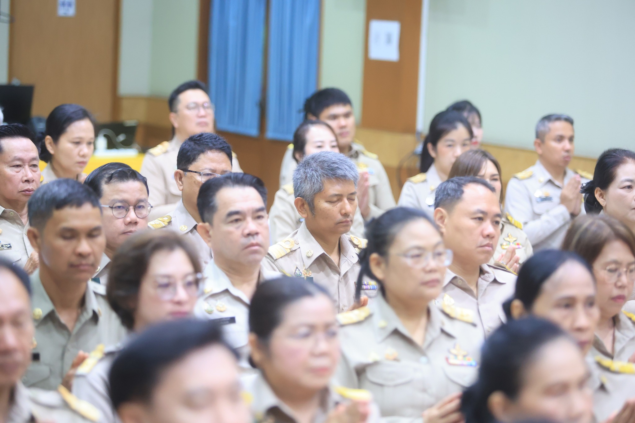 title - ส.ป.ก. จัดพิธีสักการะสิ่งศักดิ์สิทธิ์และพิธีสงฆ์ในโอกาสวันคล้ายวันสถาปนาครบรอบ 51 ปี